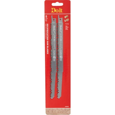 

Do it Best Carbon Steel 9 In. 5 TPI Pruning Reciprocating Saw Blade (2-Pack)