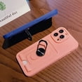 thumbnail image 4 of Cute Slim Wallet Case Compatible with iPhone 13 Pro Max, Soft Silicone Cases with Card Holder, 360° Rotation KickstandMatte Candy Color Protective Cover Back(Pink), 4 of 13