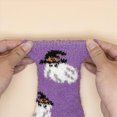 thumbnail image 6 of NOLDARES 1 Pairs Halloween Socks,Funny Novelty Crew Horror Socks Novelty Ghost Stocking Stocking(Z196-Purple), 6 of 8