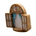 thumbnail image 2 of jinwen Mini Fairy Window Fairy Garden Window Miniature Sculpture Crafts Handpainted for Round, 2 of 9