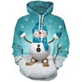 thumbnail image 3 of Sudadera con capucha navideña para hombre, con estampado 3D de muñeco de nieve, sudaderas con gráficos, sudadera navideña de manga larga, sudadera con capucha de gran tamaño para hombres y mujeres, 3 of 5