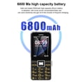 thumbnail image 4 of Teléfonos Móviles Básicos, Teléfonos Con Botones Grandes Para Personas Mayores, Teléfonos GSM Con Pantalla De 2,4",Sonido Claro, Radio FM, 3 Ranuras Para Tarjetas, 6800MAh, 4 of 7