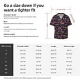 thumbnail image 7 of Fotbe Mexican Flowers Birds print Short Sleeve Button Down Shirts for Men Casual Summer Beach Wrinkle Free Shirt-X-Large, 7 of 7
