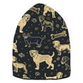 thumbnail image 6 of joogoo Cute Dog and Bones Beanie Hats Cuffed Winter Warm Knit Thick Beanies, 6 of 7