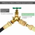 thumbnail image 4 of 2 Set 3/4" Garden Hose Quick Connect Water Hose Fit Brass Female Male Connector, 4 of 6