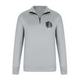 thumbnail image 4 of Mens Quarter Zip Sweatshirts Long Sleeve Stand Collar Casual Pullover Fall Sweatshirt Gray L(L), 4 of 4