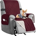 thumbnail image 1 of CHOK 2024 Recliner Chair Cover Reversible Small Recliner Slipcover for Dogs Seat Width to 25 Inch Washable Couch Cover with Elastic Straps for Kids and Pets(Small Recliner  Coffee), 1 of 9