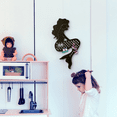 thumbnail image 7 of Mango Steam Metal Wall-Mounted Jewelry Organizer for Earrings Mermaid, Black, 7 of 7
