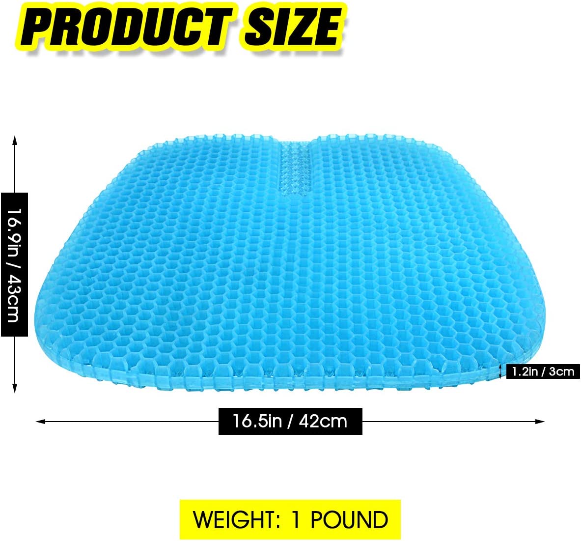 Rich Gel Seat Cushion for Office Chair Soft Egg Seat Cushion