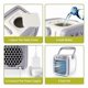 thumbnail image 5 of Aire acondicionado portátil para uso doméstico, mini enfriador de aire, aire acondicionado portátil para oficina, ventilador de enfriamiento de aire de 3 velocidades, humidificador, 5 of 5