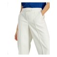 thumbnail image 3 of ALFANI Womens White Faux Leather Cropped Pants Size: 4, 3 of 4