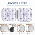 thumbnail image 6 of Kll Bouquet And Lavender Flowers Windshield Sun Shade 2-Piece Foldable Car Front Window Sunshade For Most Sedans Suv Truck- Small, 6 of 7