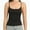 Black, variant on Women's Scoop Neck Cami Crop Tops Strap Camisole Tank Shirt Cami Cropped Tops