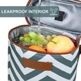 thumbnail image 3 of Tirrinia 2 Bottle Wine Tote Carrier - Leakproof & Insulated Padded Versatile Wine Cooler Bag, 3 of 6