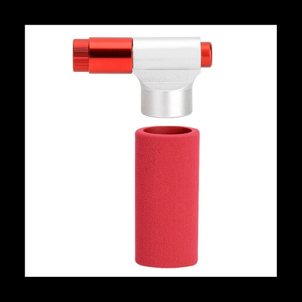 Bomba de Bicicleta de CO2 para Bicicleta Inflador Tipo AleacióN de Aluminio Cabezal de Bomba de Ciclismo Mini Bomba de Bicicleta Compatible con VáLvula Schrader