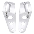 thumbnail image 3 of Soportes De Faros Delanteros De Motocicleta De Acero Inoxidable Soporte De Montaje Universal (Plata) 1 Par Inevent VI002595-00, 3 of 7