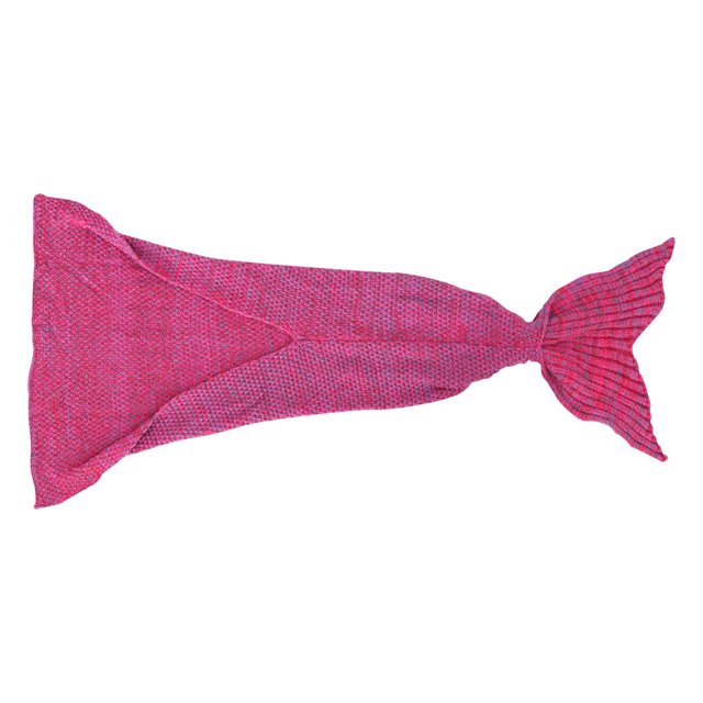 Manta de cola de sirena estaciones de ganchillo cálido suave de dormir hecho mejor de Navidad de cumpleaños para niños Violeta Macarena Mermaid Tail Blanket de punto