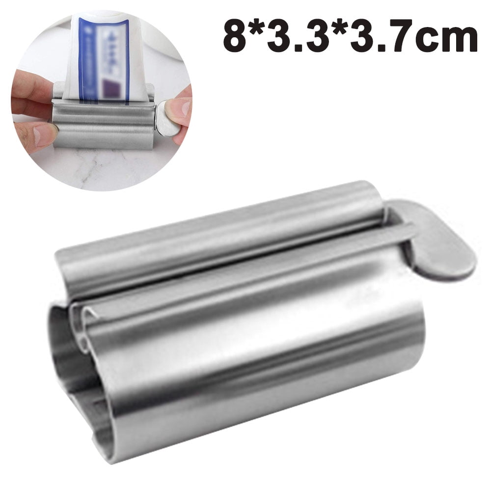 2/4X Stainless Steel Rolling Toothpaste Tube Squeezer Dispenser Wringer Squeeze 