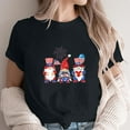 thumbnail image 3 of Camiseta de Cuello de la Tripulación de la Impresión Del Día de la Independencia de las Mujeres, Camiseta Casual Elegante para las Mujeres, 3 of 3