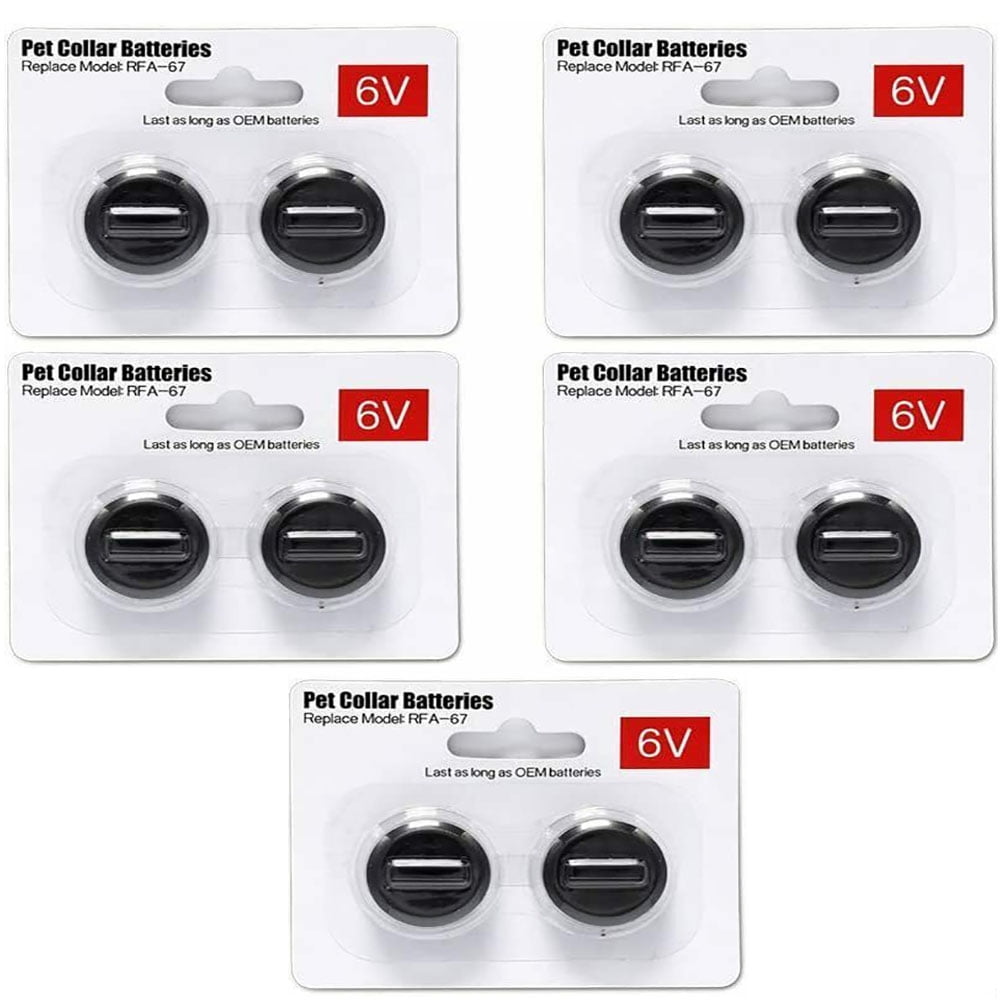 6V Pet Collar Batteries for PetSafe RFA67 6V Replacement Battery (10 Pack)