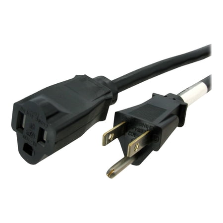 StarTech 10 ft 14 AWG Power Cord Extension NEMA 5-15R to NEMA 5-15P PAC1011410