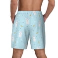 thumbnail image 4 of Uemuo Cute Bunny Pattern Mens Swim Trunks Quick Dry Board Shorts with Mesh Lining, Stretch Beach Shorts Quick Dry No-Chafing Board Shorts-Large, 4 of 9
