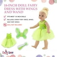 thumbnail image 3 of Emily Rose Fairy Princess 18-inch Doll Halloween Costume with Removable Wings and Magic Wand, USA Business, 3 of 9