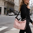 thumbnail image 1 of Bolso bandolera grande para mujer, bolso de hombro tipo tote de lona para el día a día, viajes, trabajo y compras: bolso versátil e informal., 1 of 6