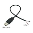 thumbnail image 3 of Cable de alimentación USB de 0,3 m/1m/2m, 5V, 2 pines, 2,0 A, hembra, macho, 4 pines, Conector de extensión para cargador, bricolaje, 3 of 3