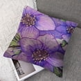 thumbnail image 7 of Shiartex Throw Pillow Cover Violet Watercolor Painting Colorful Wildflowers Floral Leaves Nature Rectangular Throw Pillow Covers for Couch Sofa Home Decor 2pcs White, 7 of 7