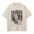 thumbnail image 4 of Camiseta Vintage lavada para hombre, ropa de calle de Hip Hop, Camiseta estampada de Anime, Harajuku, algodón, informal, manga corta, Tops Vintage sueltos, 4 of 5