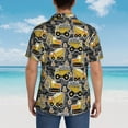 thumbnail image 6 of Daiia Excavator At Work Hawaiian Shirt for Men Gentle Cotton Regular Short Sleeve Casual-Large, 6 of 9