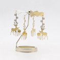 thumbnail image 2 of pitrice Rotating Candlestick Metal Rotating Tea Light Candle Holder for Fireplace Elk, 2 of 8
