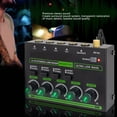 thumbnail image 4 of Mezclador de Sonido, Mezclador de Línea Estéreo Múltiple Dispositivo Compatible Súper Bajo Ruido Con Luz Rgb para El Hogar, 4 of 7