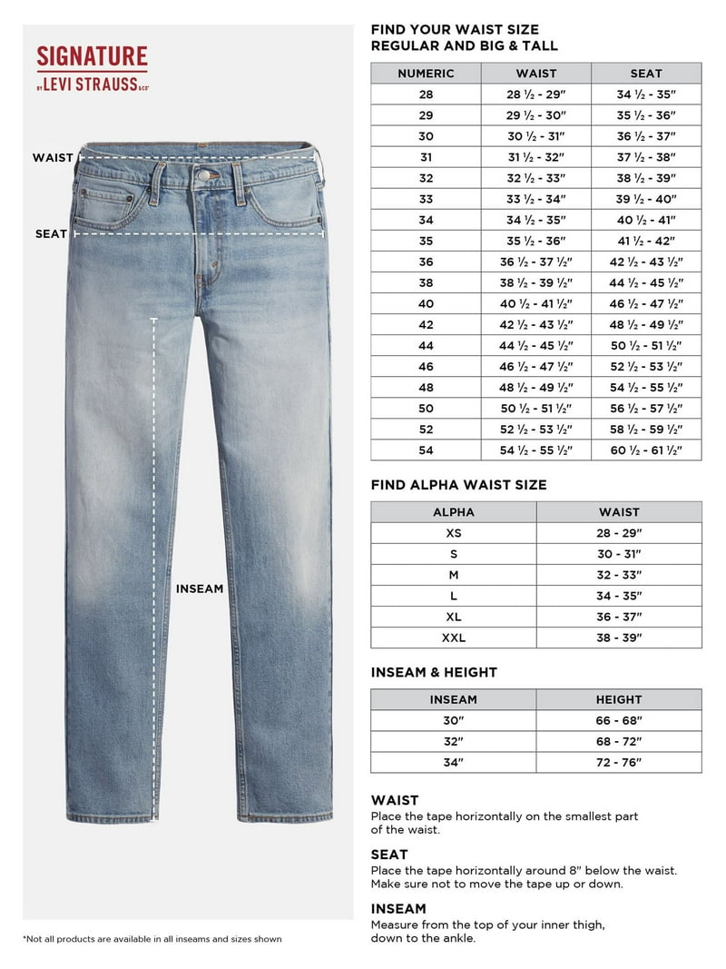 Signature by Levi Strauss & Co Men's Straight Fit Jeans Standard