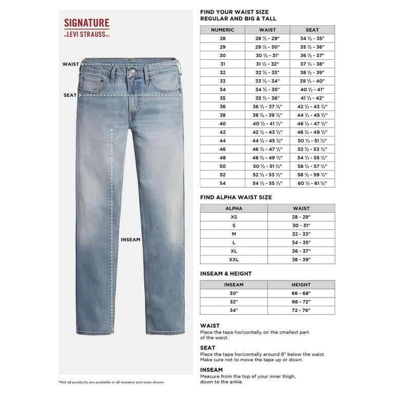 Signature by Levi Strauss & Co. Men's Relaxed Fit Jeans - Walmart.com