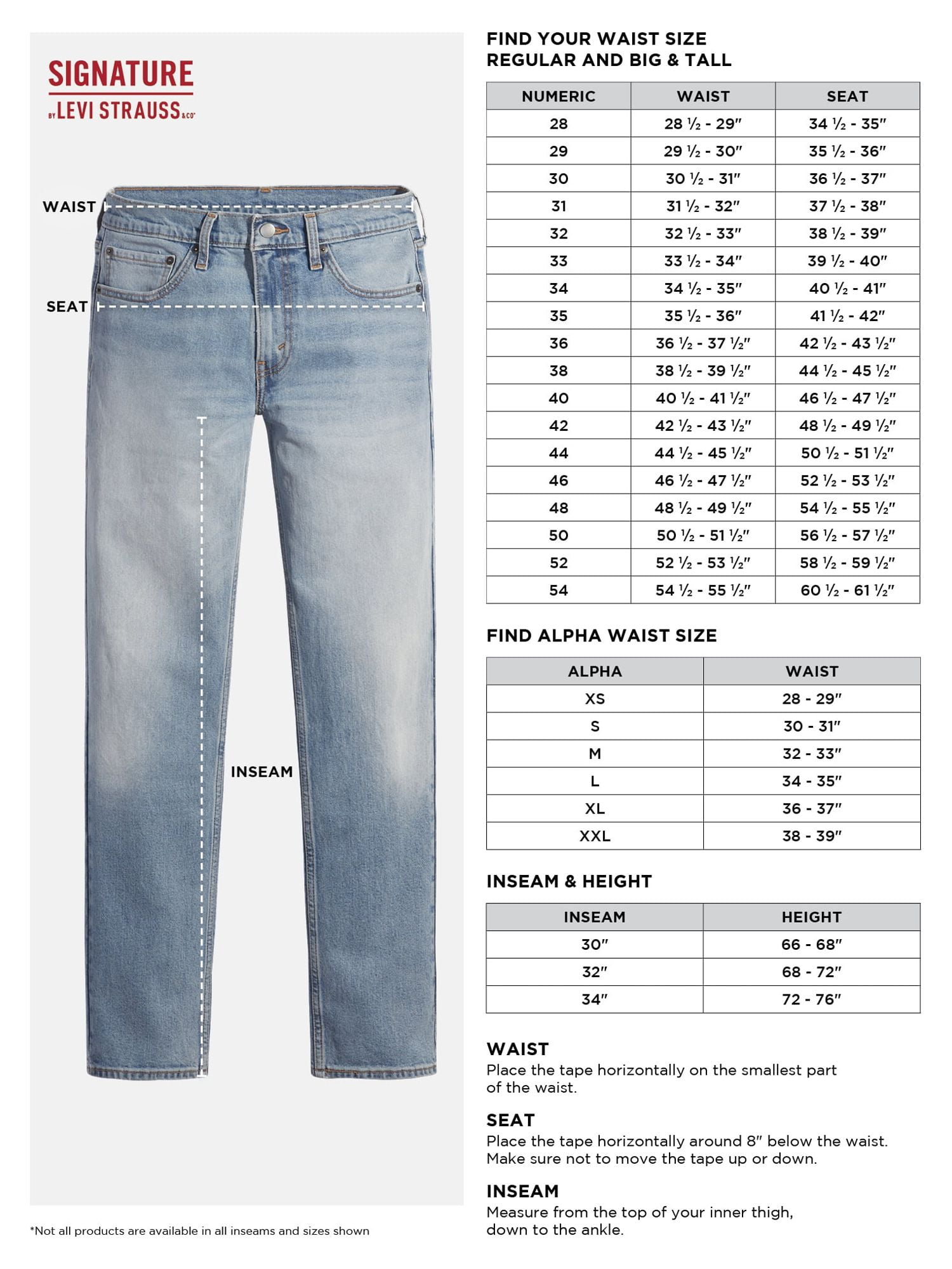 Levis Size Chart Jeans Visitchile cl