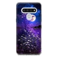 thumbnail image 1 of MUNDAZE LG Stylo 6 Shockproof Clear Hybrid Protective Phone Case Spring Moon Night Lavender Flowers Floral Cover, 1 of 6