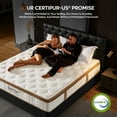 thumbnail image 4 of Bestier 12" Twin Mattress in a Box | Hybrid Gel Memory Foam Bed + Individually Wrapped Coils | Medium Firm | Pressure Relief, Enhanced Edge Support | CertiPUR-US Certified, 4 of 9