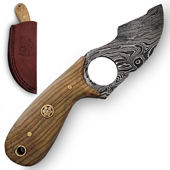 Armory Replicas Hunt For Life Peaceful Uprising Damascus Steel Skinner Knife