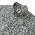 thumbnail image 2 of Tiki Shirt Men's Vintage Hawaiian Shirt Cotton Button-down Short Sleeve Aloha Shirt Guardian Totem, 2 of 9