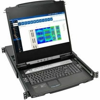 Tripp Lite 8-Port Rackmount Console HDMI KVM Switch 17" LCD IP Remote Access (b030-008-17-ip)