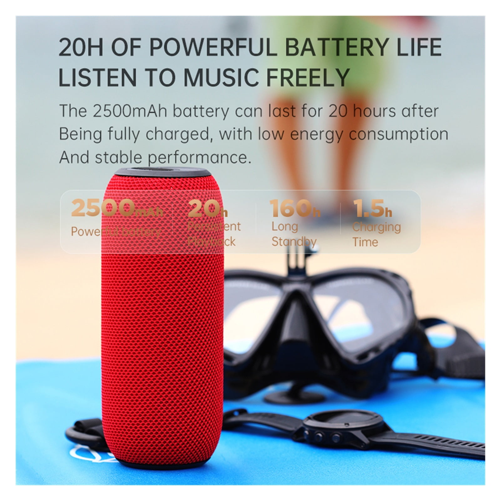 25W Wireless Speaker Mini Portable Waterproof Wireless Bluetooth Speaker Bass Stereo Music Outdoor Travel Home Party Speaker ,Quality Sound