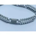 thumbnail image 2 of 5Ct Round Cut natural Moissanite Men's Tennis Bracelet 14k White Gold Plated, 2 of 2