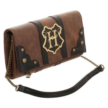 Harry Potter Trunk Style Mischief Managed Trifold Satchel Wallet With Chain