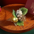 thumbnail image 3 of Christmas Flower Picks, Christmas Glitter Flowers Picks and Spray Ornament with Berries and Pinecone Gift Box for Xmas Tree Wreath Vase Table Centerpiece, 1 Pcs, 9.06x5.91", 3 of 3