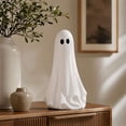 thumbnail image 5 of Texas Large Ghost with Bow Tabletop Decoration For Mantel Shelf Entryway Table Fall Holiday Decoration, Black and White, 20", 5 of 8