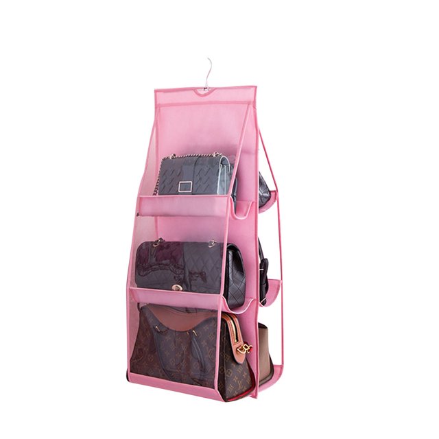 Gupgi Hanging Handbag Organizer Wardrobe Closet Transparent Storage Bag