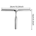 thumbnail image 2 of Set Of Glass Wiper Wipers For Car Shower Wipers For Glass Door And Window Wipers Silver Alloy Cleaning Brush 2 Pack For Household And Vehicle Use, 2 of 4