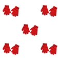 thumbnail image 2 of Minnieouse 1 par de guantes para niños Práctico Simple Práctico cubierta de mano Accesorio de ropa con color sólido para ropa de invierno Rojo Type2 NO2 Minnieouse CBP201981, 2 of 6